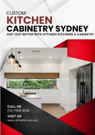 Custom Kitchen Cabinetry Sydney Just Got Better with Attards Kitchens & Cabinetry