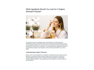 What Ingredients Should You Look for in Organic Skincare Products_00001