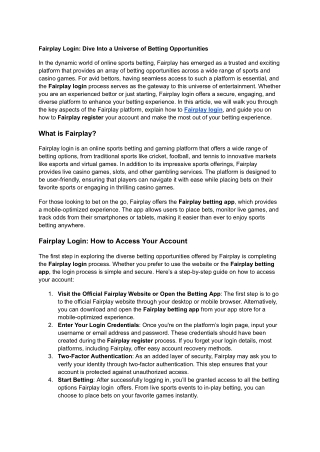 Fairplay Login_ Dive Into a Universe of Betting Opportunities