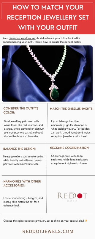 How to Match Your Reception Jewellery Set with Your Outfit