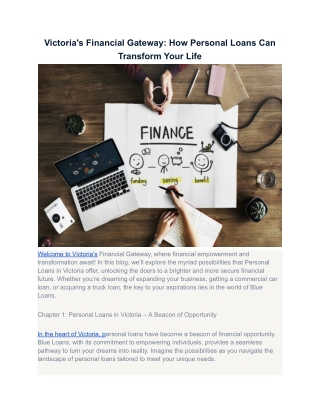 Personal Loan in Melbourne