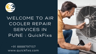 Quickfixs Air Cooler Repair in Pune – Same-Day Home Service