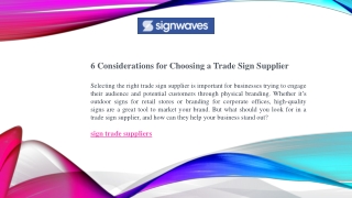 Top Sign Trade Suppliers for Quality Signage Solutions