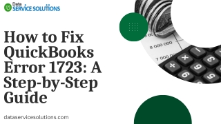 How to Fix QuickBooks Error 1723 A Step-by-Step Guide