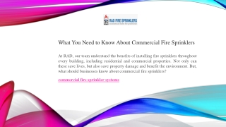Professional Commercial Fire Sprinkler Systems for Safety