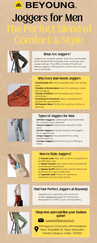 How Joggers for Men Enhance Both Comfort & Fashion?