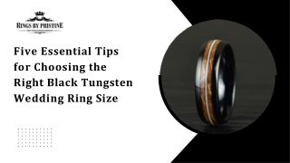 Five Essential Tips for Choosing the Right Black Tungsten Wedding Ring Size