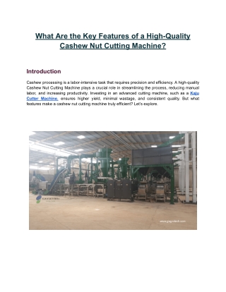 Raw Cashew Shelling Machine, Automatic Cashew Nut Cutting Machines Manufacturers