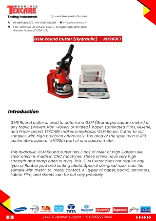 GSM Round Cutter (Hydraulic)