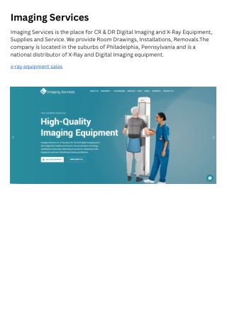 Imaging Services