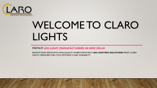 LED Lights Manufacturer in Delhi