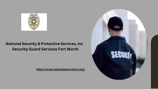Security Guard Services Fort Worth - National Security