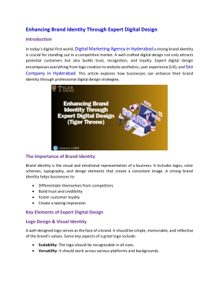 Digital Marketing Agency In Hyderabad | Digital Marketing Agency In Kondapur