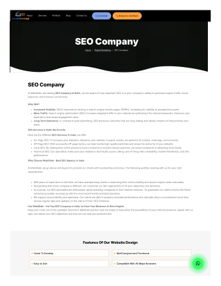 "Top SEO Company in Delhi: Boost Your Online Presence and Rankings"