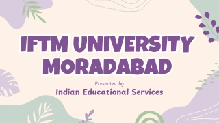 IFTM University Moradabad