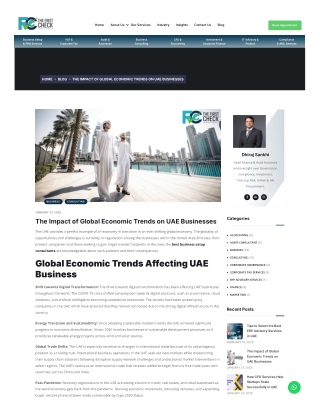The Impact of Global Economic Trends on UAE Businesses