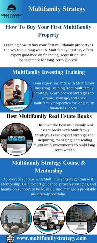 How To Buy Your First Multifamily Property