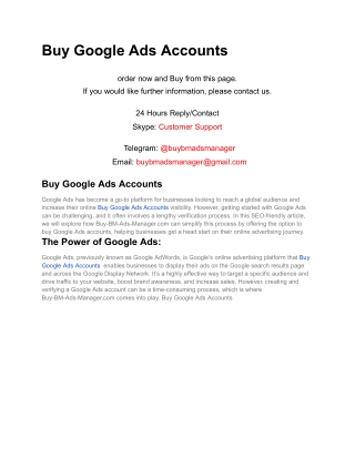 Buy Google Ads Accounts__BM