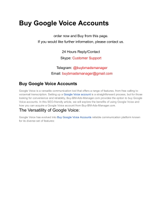 Buy Google Voice Accounts__BM