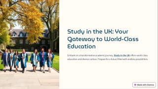 Higher Education in the UK – A Gateway to Global Opportunities