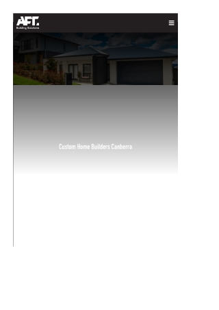 Custom home builders canberra