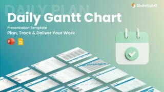 Daily Gantt Chart Presentation Template