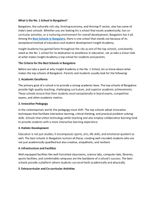 Best School in Bangalore - Top ICSE & CBSE School Bangalor