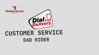 Customer Service DAD Riders