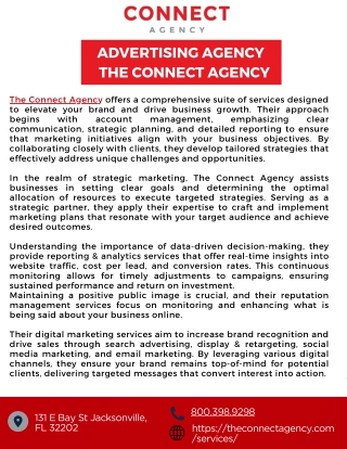 Expert Advertising Agency in Jacksonville, FL | The Connect Agency