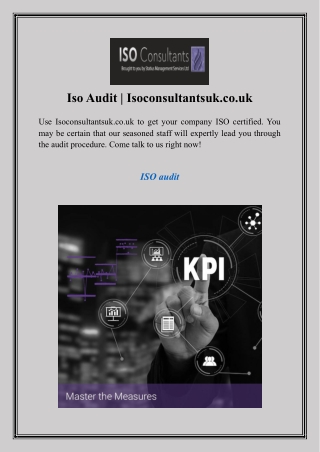 Iso Audit  Isoconsultantsuk.co.uk