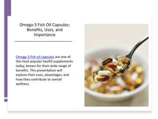 Best Fish Oil Capsules in India for Joint, Brain & Skin Care
