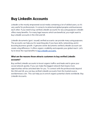 Buy LinkedIn Accounts 2