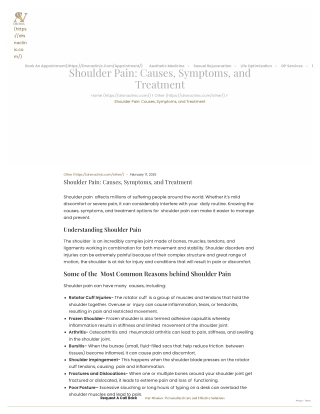 Shoulder Pain_ Causes, Symptoms, and Treatment - Dr. SNA Clinic