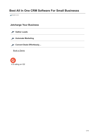 Best All In One CRM Software For Small Businesss | BixJet