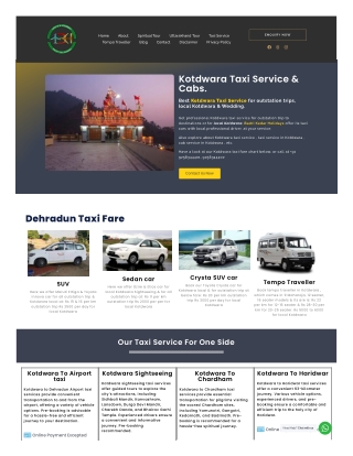 Kotdwara Taxi Servie And Cabs