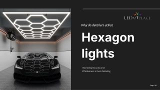 Why Do Detailers Utilize Hexagon Lights