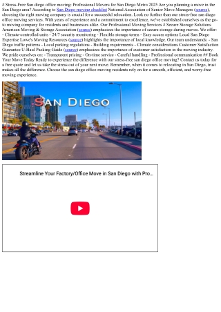 # Stress-Free San diego office moving: Professional Movers for San Diego Metro 2