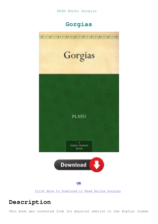 READ Books Gorgias