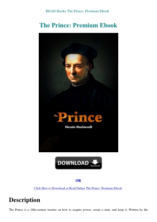 READ Books The Prince Premium Ebook