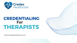 Credentialing for Therapists