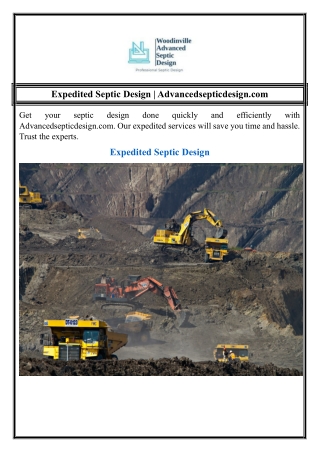 Expedited Septic Design | Advancedsepticdesign.com