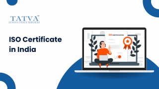 ISO certificate in India