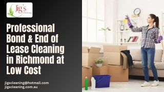 Professional Bond & End of Lease Cleaning in Richmond at Low Cost
