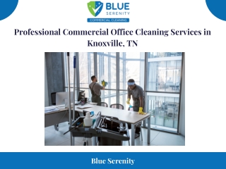 Professional Commercial Office Cleaning Services in Knoxville, TN