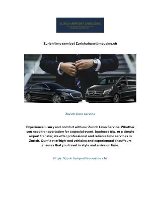 Zurich limo service | Zurichairportlimousine.ch