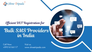 Efficient DLT Registration for Bulk SMS Providers in Indi
