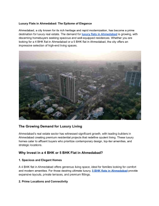 Luxury Flats in Ahmedabad_ The Epitome of Elegance (2)