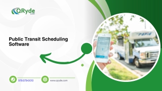 Public Transit Scheduling Software