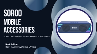 Soroo Online shopping India for | Mobile accessories| Charger |Speaker