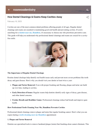 How Dental Cleanings & Exams Keep Cavities Away